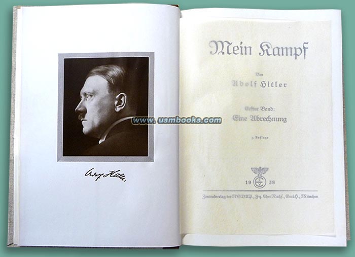 frontispiece photo of Nazi Party Fhrer, Adolf Hitler